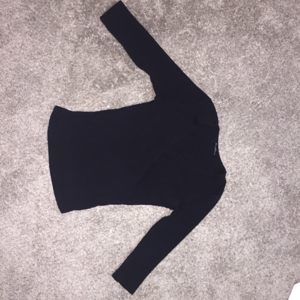 Sexy black v-neck